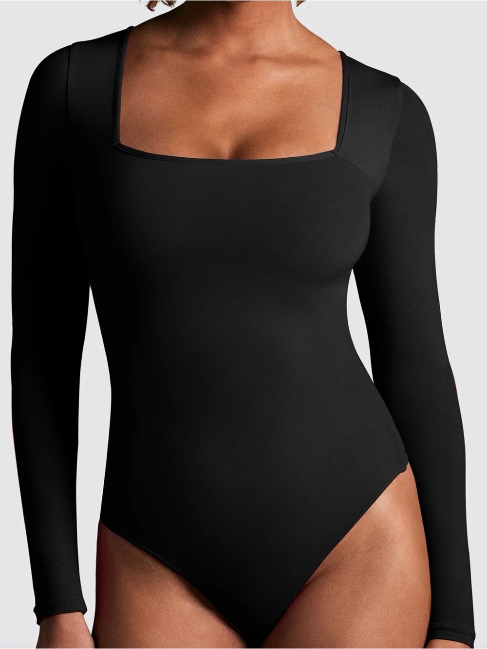IUGA Long Sleeve Square Neck Bodysuits for Women